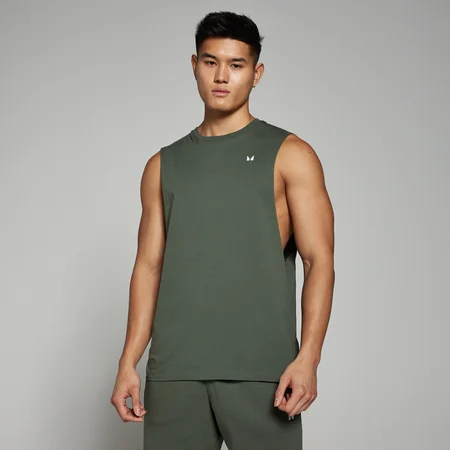 Ανδρικό Tank Top Με Μεγάλο Άνοιγμα στις Μασχάλες MP Rest Day - Thyme
