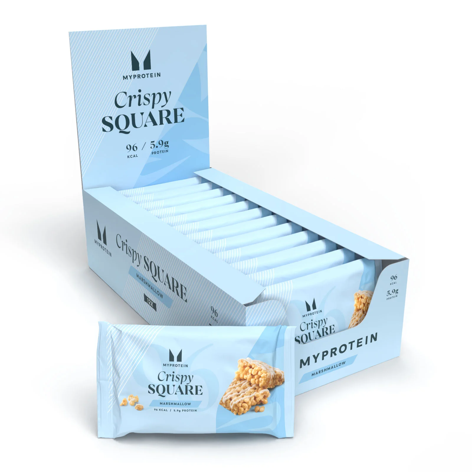 Crispy Square - 12 x 30g - Marshmallow Εικόνα 1