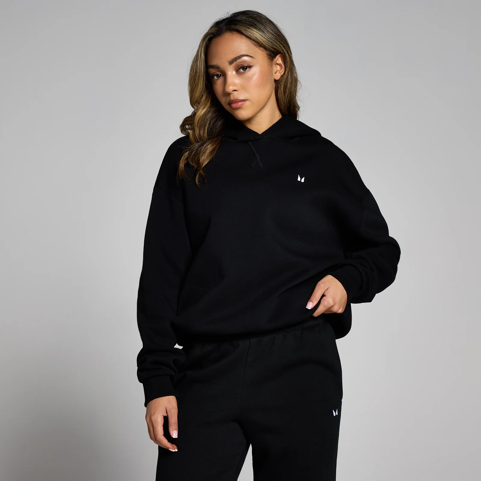 Γυναικείο Oversized Φούτερ MP Basics - Μαύρο - XXS Εικόνα 1