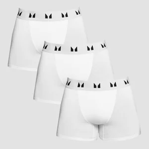 Ανδρικά Εσώρουχα Μπόξερ MP - Λευκό (3 τεμάχια) - Size L