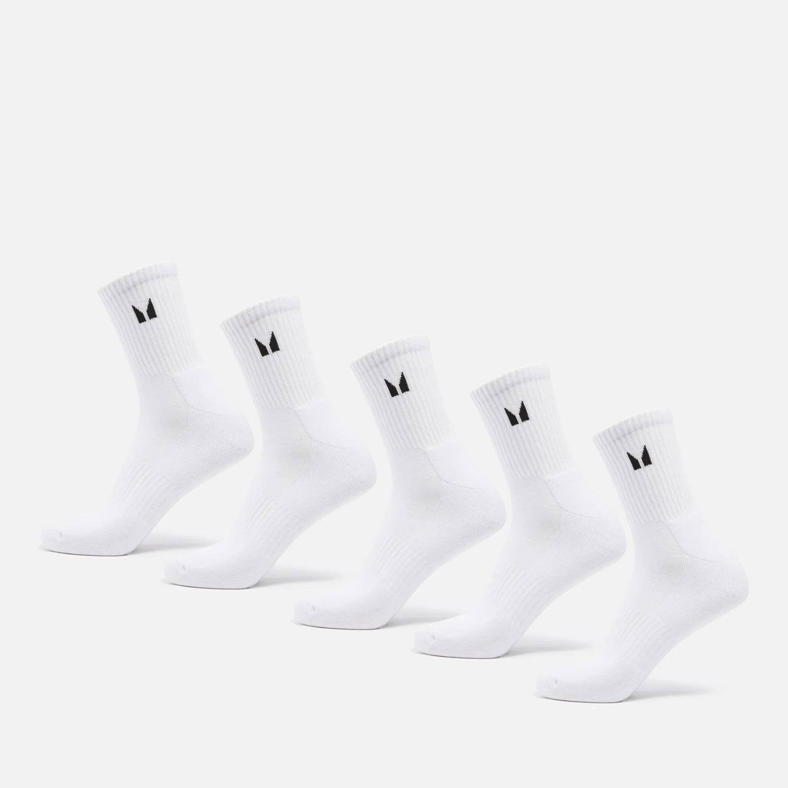 MP Unisex Crew Socks (5 Pack) - White - UK 2-5 Εικόνα 1