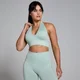 Γυναικείο Αθλητικό Σουτιέν Halter Χωρίς Ραφές MP Tempo - Fresh Mint