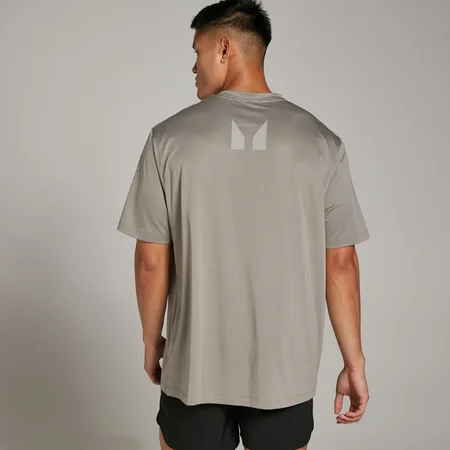 Ανδρικό Oversized Μπλουζάκι Προπόνησης MP Tempo Με Διχτυωτό Ύφασμα - Clay