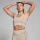 Γυναικείο Αθλητικό Σουτιέν MP Tempo Contrast Texture - Cashmere