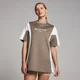 Γυναικείο Oversized Μπλουζάκι MP Tempo Contrast Retro - Espresso
