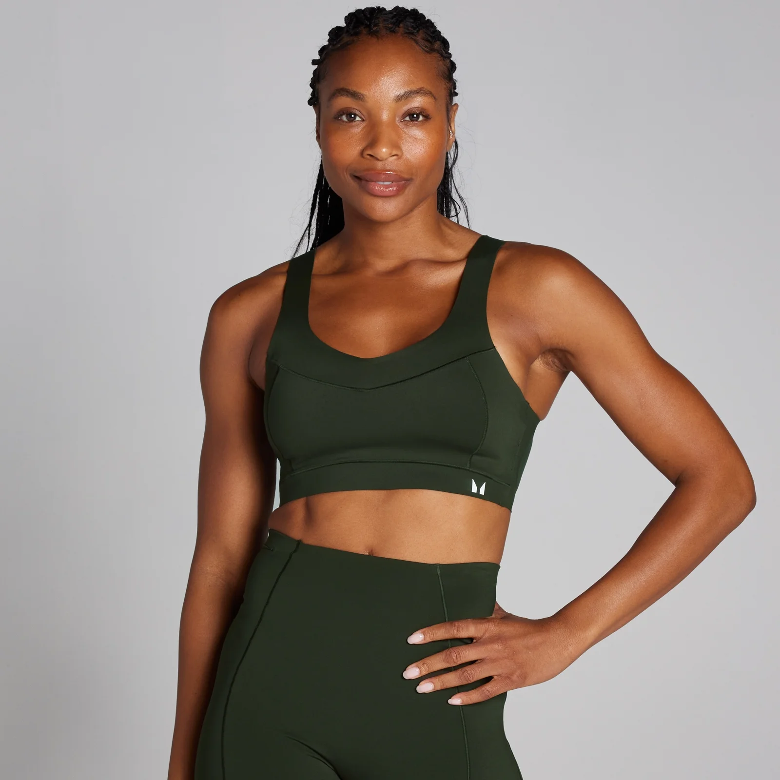 Γυναικείο Αθλητικό Σουτιέν MP Tempo Ultra Bonded - Forest Green - XS Εικόνα 1
