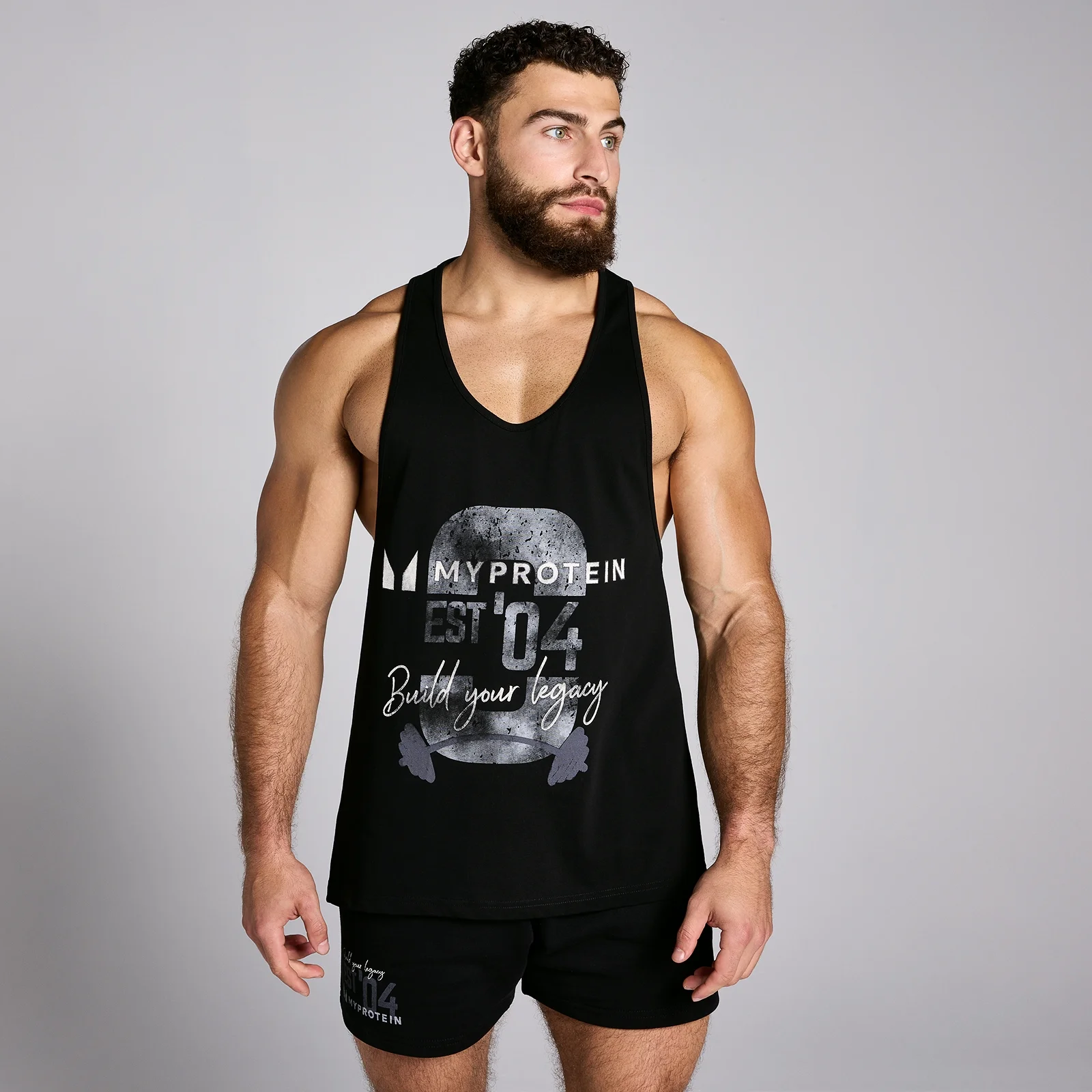 Ανδρικό Μπλουζάκι Stringer με Γραφικό MP Origin - Washed Black - XS Εικόνα 1