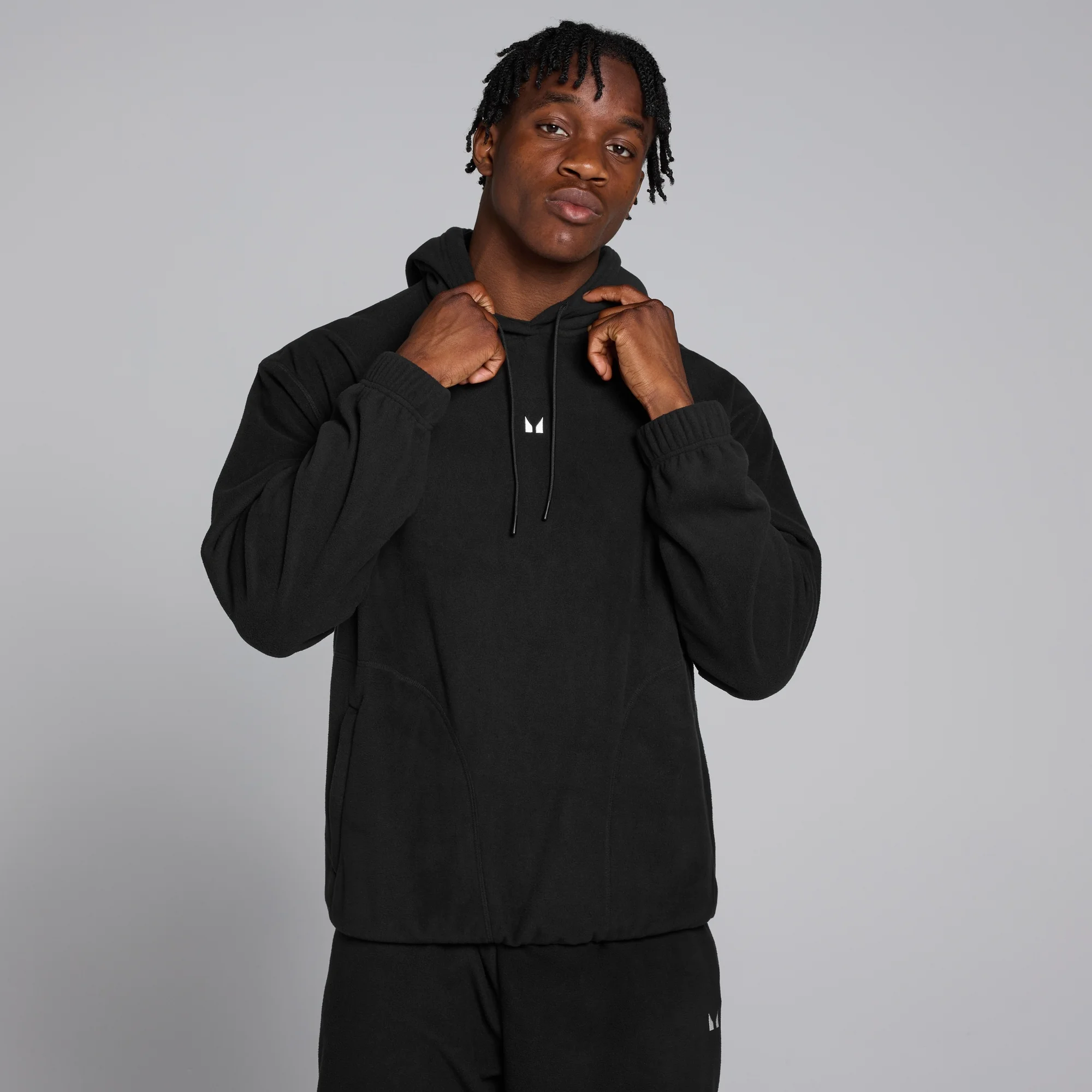 Ανδρικό Πουλόβερ Fleece MP Overhead - Μαύρο - S Εικόνα 1