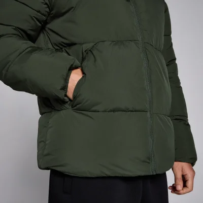 Ανδρικό Κοντό Φουσκωτό Μπουφάν MP - Forest Green - S Εικόνα 6
