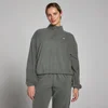 Γυναικείο Πουλόβερ Fleece MP Με Στρόγγυλη Κλειστή Λαιμόκοψη Και Με Φερμουάρ 1/4 - Gunmetal