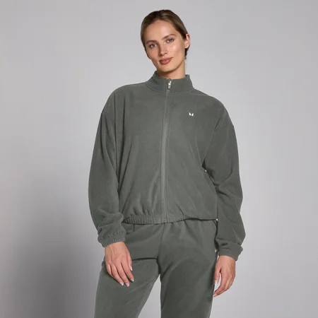 Γυναικείο Τζάκετ MP Fleece Με Φερμουάρ - Gunmetal
