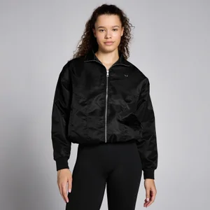 Γυναικείο Νάιλον Bomber Τζάκετ MP Lifestyle - Μαύρο - Size XS