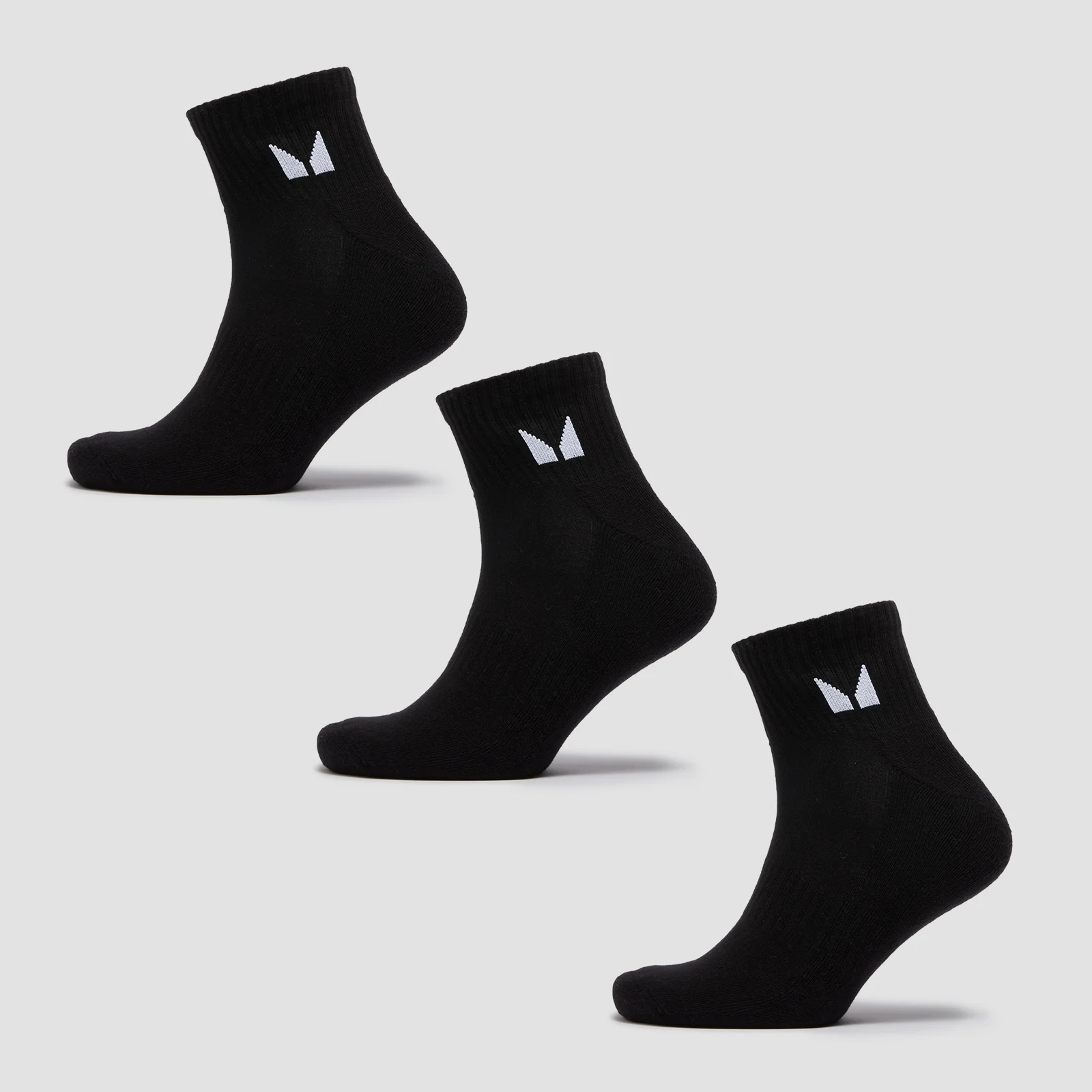 MP Unisex Ankle Socks (3 Pack) - Black - UK 2-5 Εικόνα 1