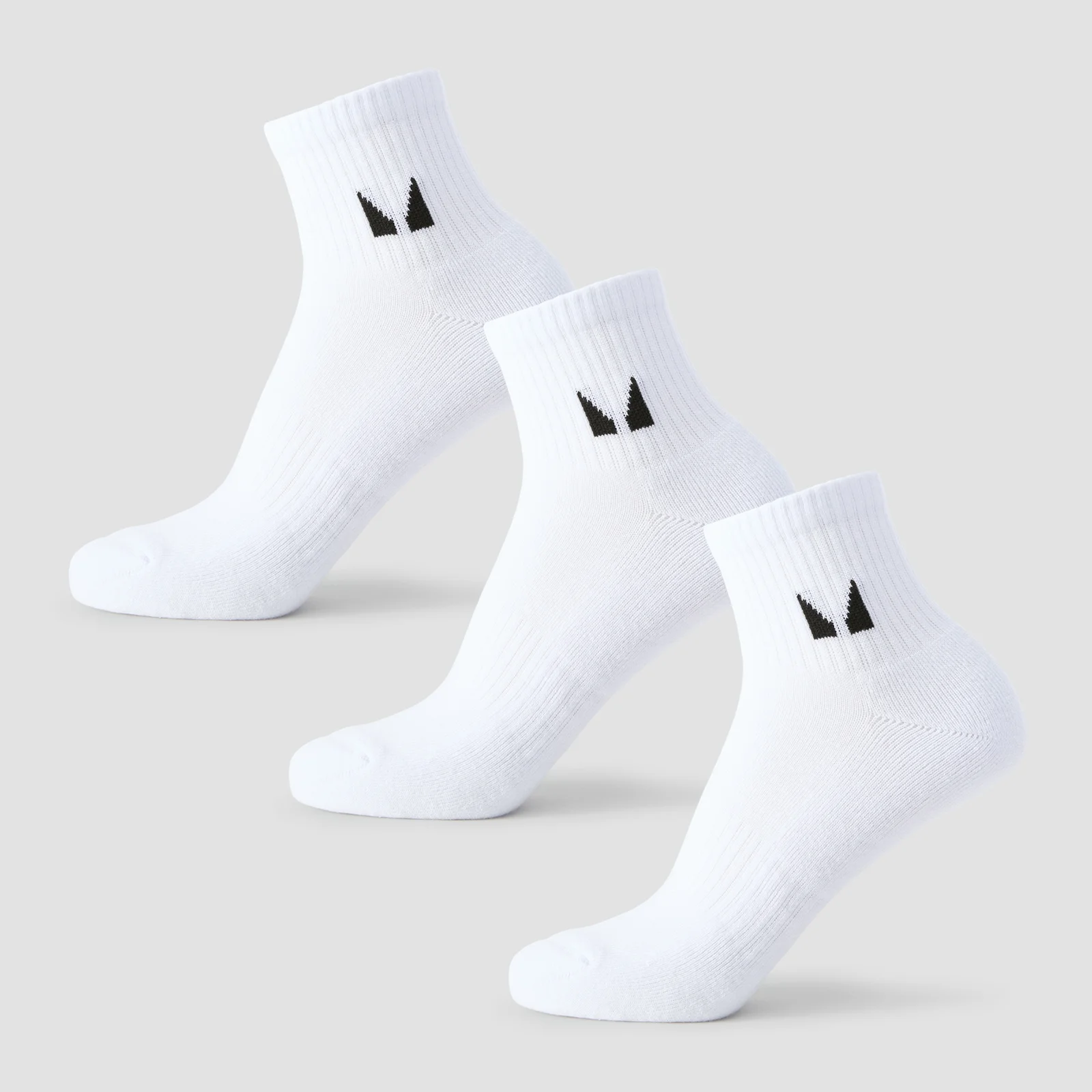 MP Unisex Ankle Socks (3 Pack) - White - UK 6-8 Εικόνα 1