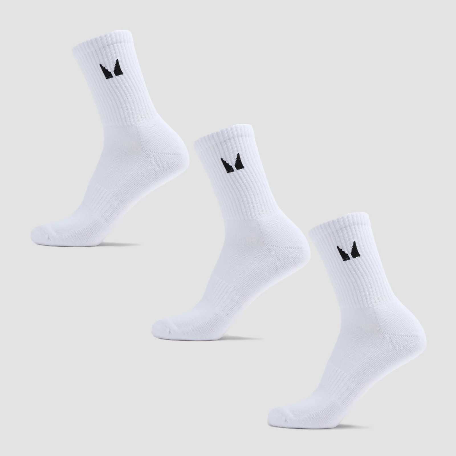 MP Unisex Crew Socks (3 Pack) - White - UK 9-11 Εικόνα 1