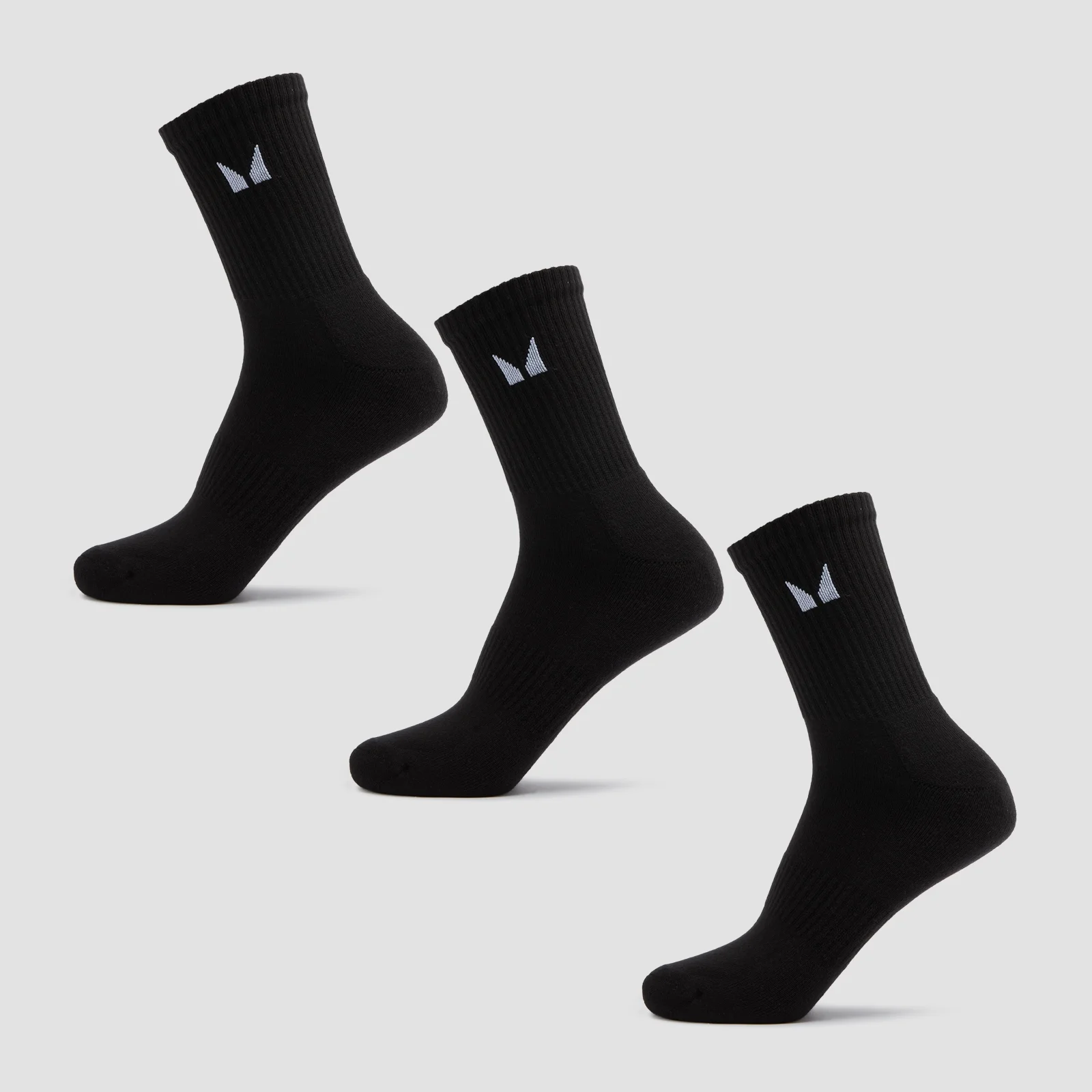 MP Unisex Crew Socks (3 Pack) - Black - UK 9-11 Εικόνα 1