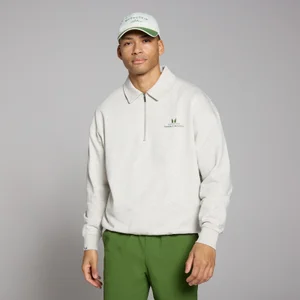 Ανδρική Μπλούζα Με Φερμουάρ 1/4 MP Lifestyle Με Γιακά - Grey Marl - Size XS