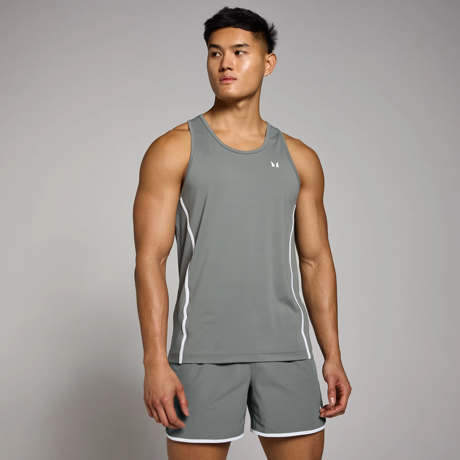 Ανδρικό Φανελάκι Με Λεπτή Τιράντα MP Tempo Binding - Rock - XS Εικόνα 1