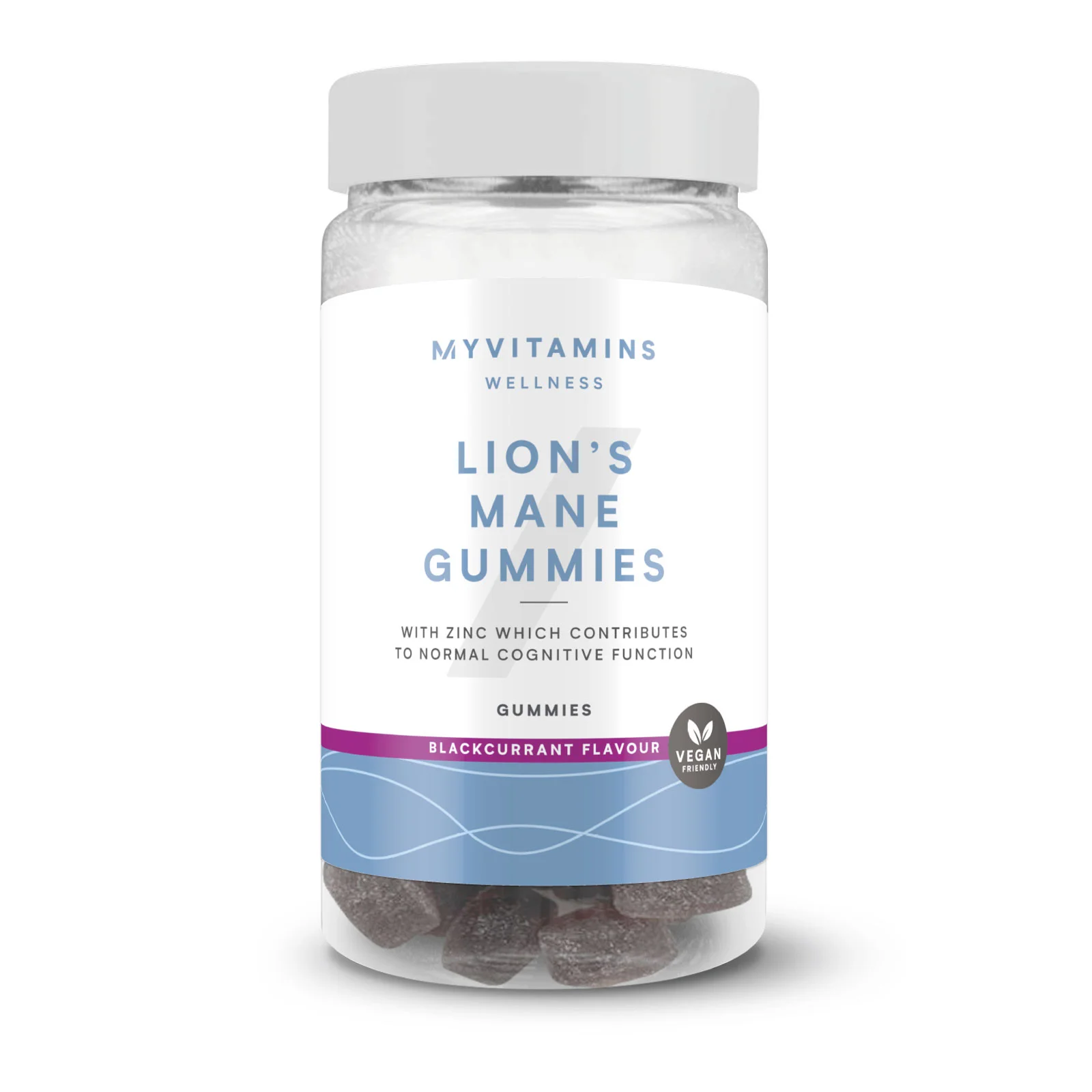 Ζελεδάκια Μανιτάρι - 60gummies - Lion's Mane (Focus) - Blackcurrant Εικόνα 1