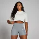 Γυναικείο Super Crop T-Shirt MP Origin Με Γραφικό - Grey Marl