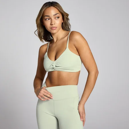 Γυναικείο Αθλητικό Σουτιέν MP Lifestyle Twist Front - Mineral Green