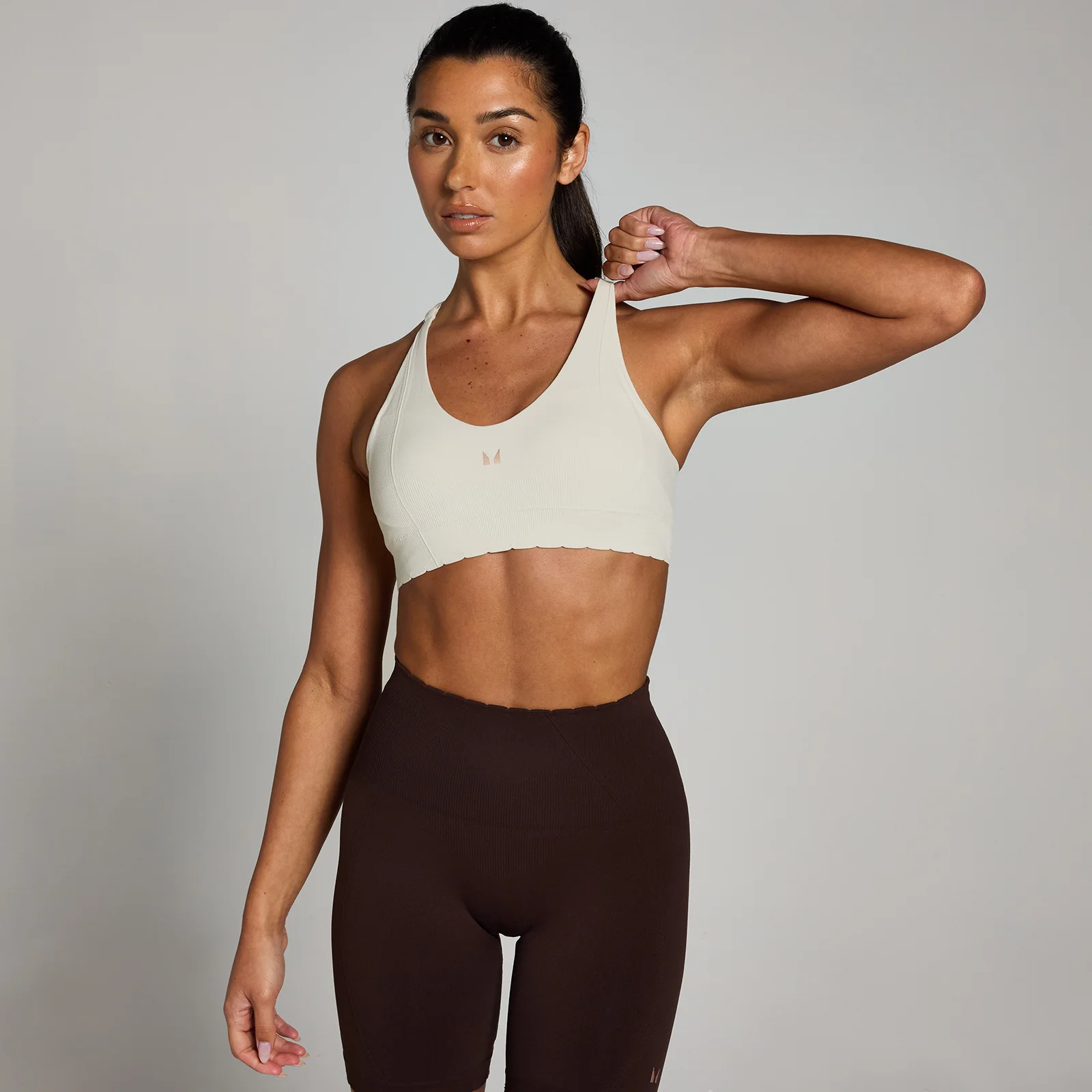 Γυναικείο Αθλητικό Σουτιέν Χωρίς Ραφές MP Tempo Ultra - Mist - XXL Εικόνα 1