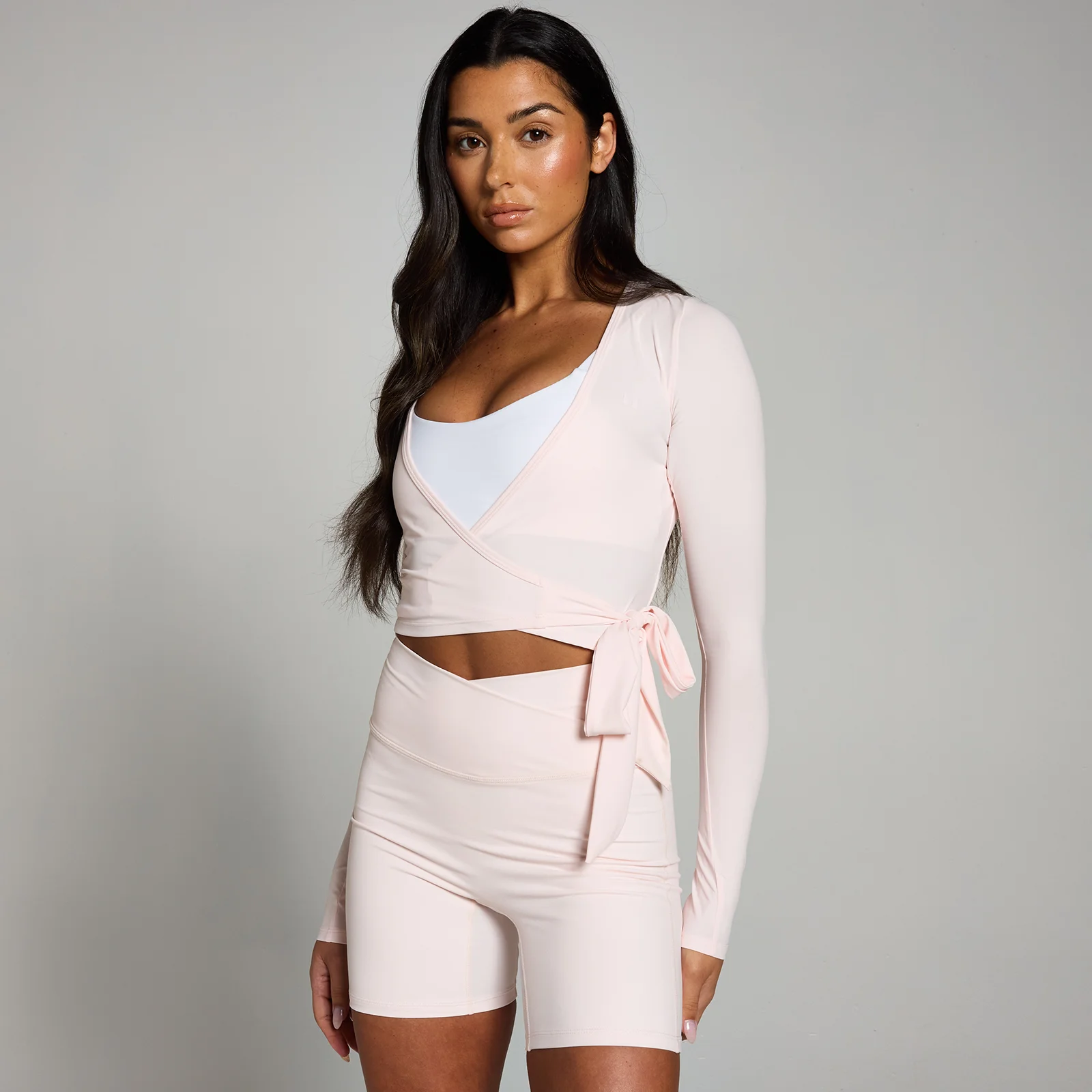 Γυναικείο Wrap Top MP Tempo - Baby Pink - M Εικόνα 1