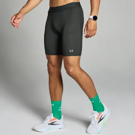 Ανδρικό Σορτς Ριμπ Baselayer MP Velocity Με Αντίθεση - Μαύρο