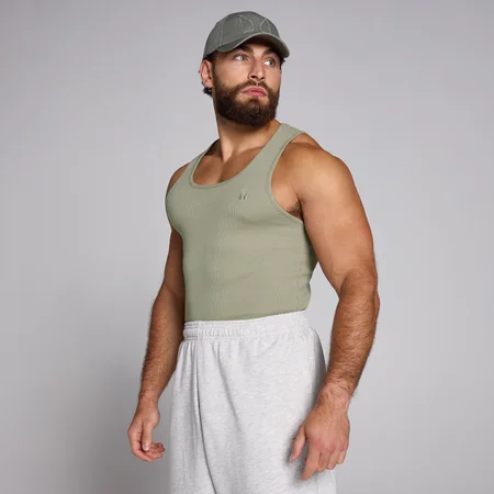 Ανδρικό Tank Top Ριμπ Muscle Fit MP - Deep Sage