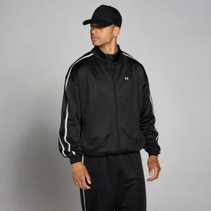 Ανδρικό Track Τζάκετ Από Ύφασμα Tricot MP - Μαύρο - Size XS