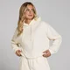 Γυναικείο Φούτερ Με Κουκούλα Fleece MP - Soft Cream