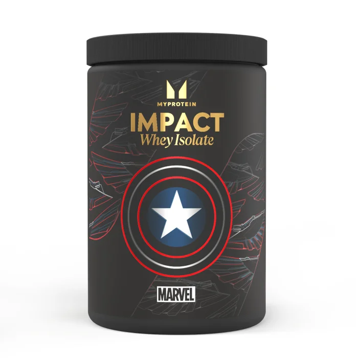 Impact Whey Isolate — Captain America — Βανίλια Σμέουρο