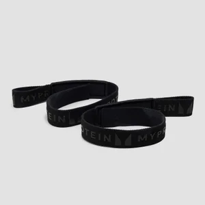 Myprotein Ιμάντες Άρσης με Λαβή από Σιλικόνη - Μαύρο - Colour Black