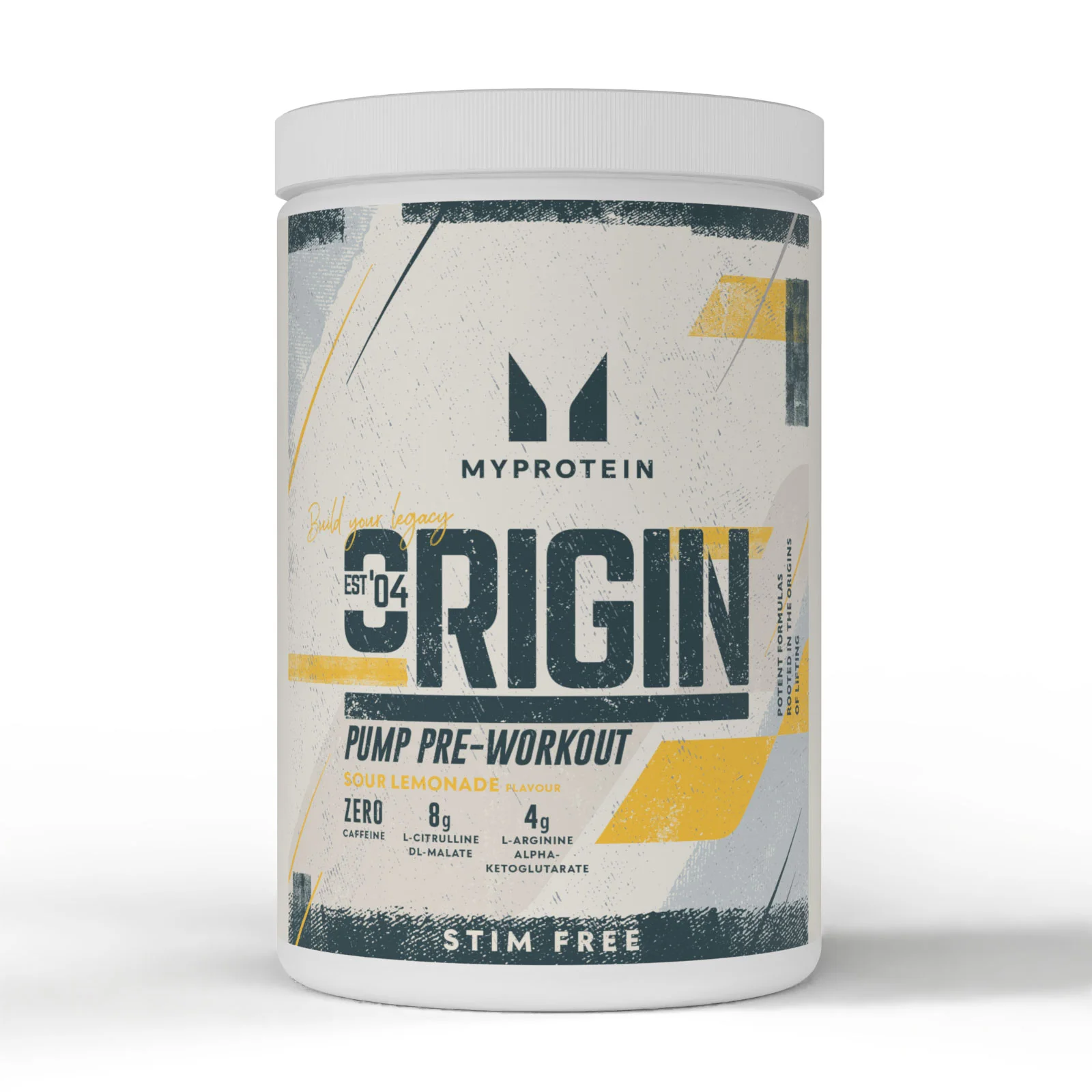 Origin Stim-Free Pre-Workout - 750G - 30servings - Sour Lemonade Εικόνα 1