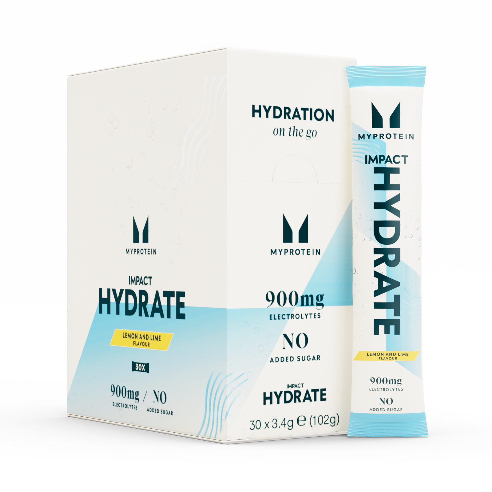 Impact Hydrate | Ατομικά Στικ - 3.4g x 30servings - Λεμόνι & Lime Εικόνα 1