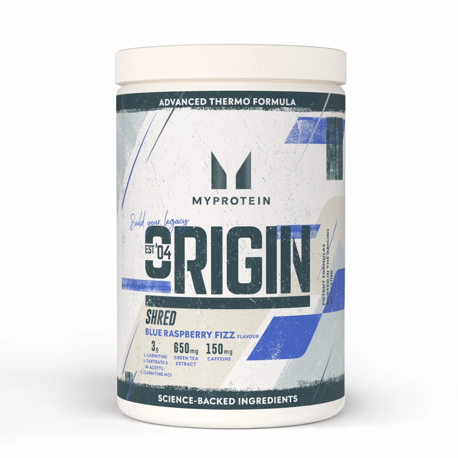 Origin Shred Pre-Workout - 60SERVINGS, 660g - Blue Raspberry Fizz Εικόνα 1