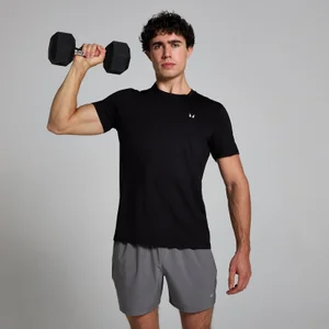 Ανδρικό Μπλουζάκι MP Active Με Υφή Πλέγματος - Μαύρο - Size XS
