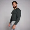 Ανδρικό Μακρυμάνικο Μπλουζάκι Ριμπ MP Origin Muscle Fit - Ξεβαμμένο μαύρο
