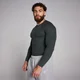 Ανδρικό Μακρυμάνικο Μπλουζάκι Ριμπ MP Origin Muscle Fit - Ξεβαμμένο μαύρο