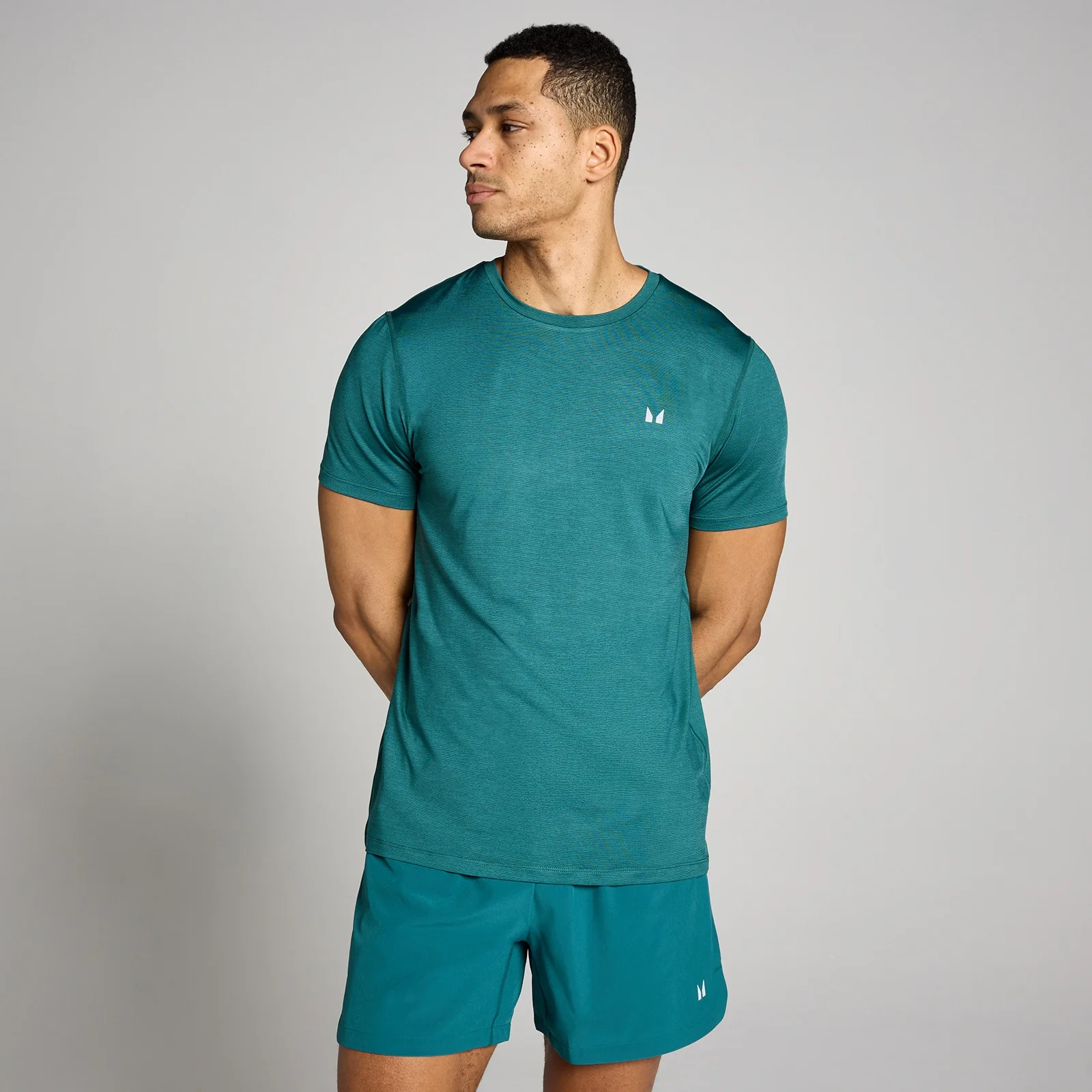 MP Ανδρικό Tempo Marl T-Shirt - Πλούσιο Πετρόλ - XS Εικόνα 1