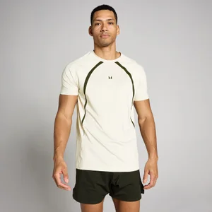 MP Ανδρικό Tempo Panel T-Shirt - Οστέινο - Size XS