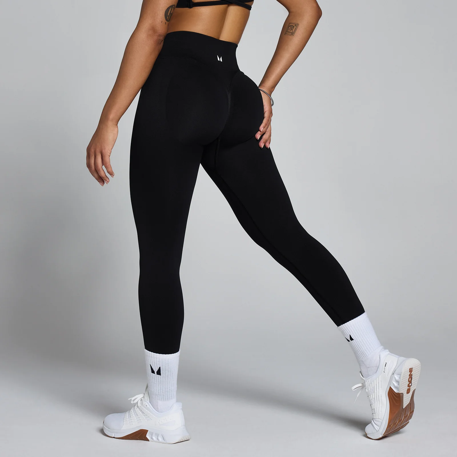 MP Women's Lift Seamless Scrunch Leggings - Μαύρο - S Εικόνα 1
