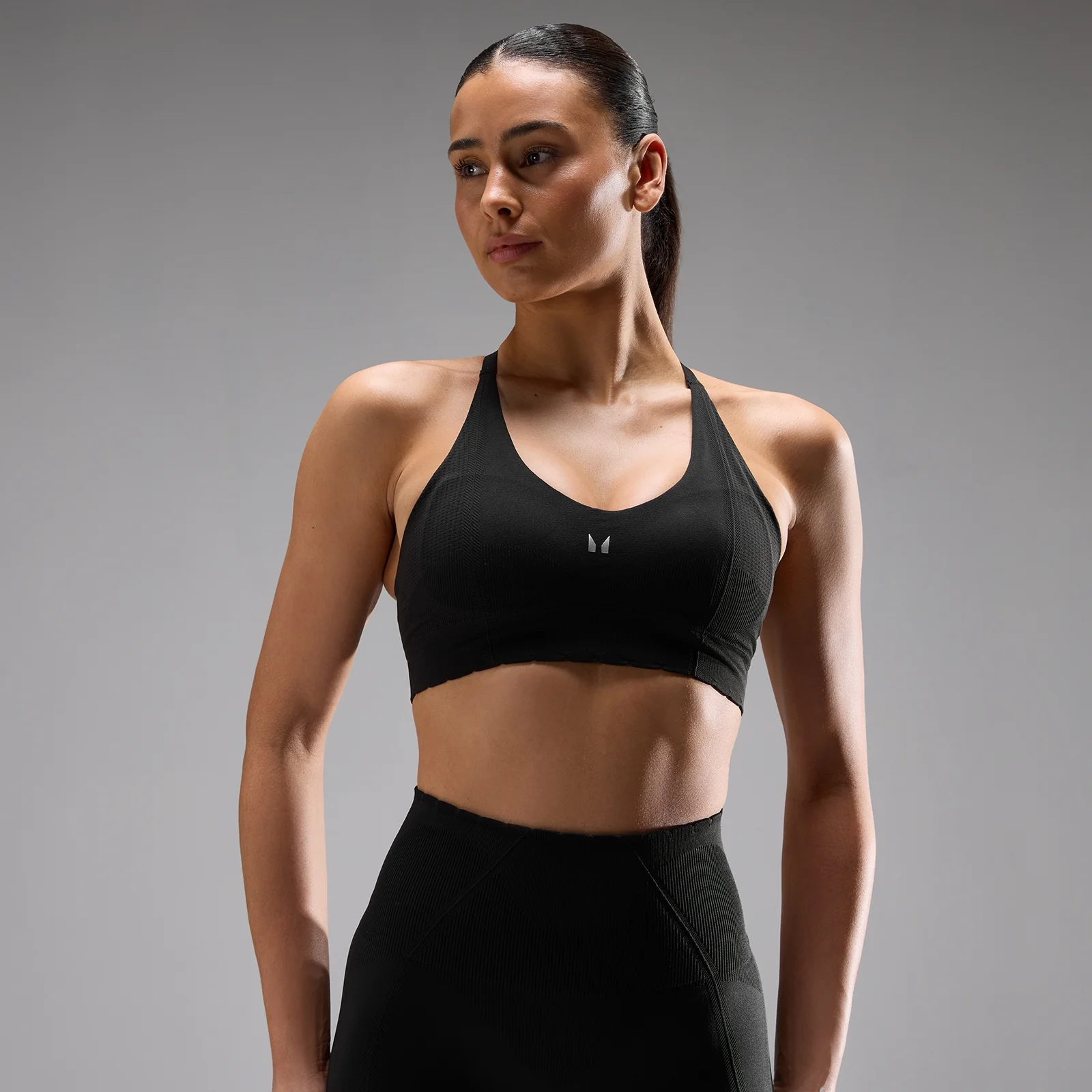 MP Women's Tempo Ultra Seamless Sports Bra - Black - XS Εικόνα 1