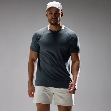 Ανδρικό Αθλητικό Μπλουζάκι MP Training Ultra Gridded - Anchor Grey
