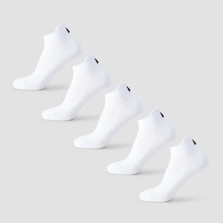 MP Unisex Κάλτσες Προπόνησης (Πακέτο 5) - Λευκό