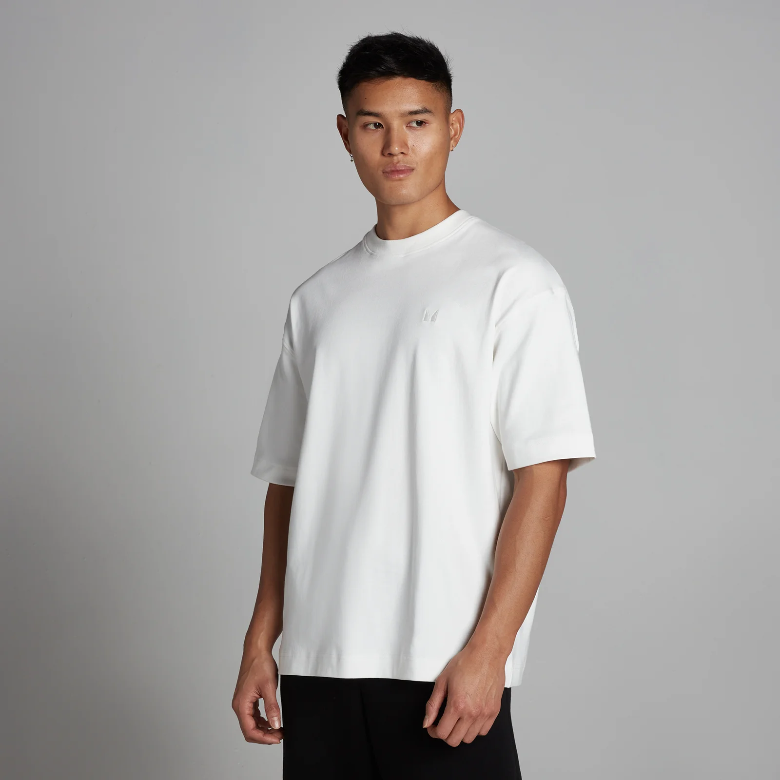 MP Ανδρικό Oversized T-Shirt Βαμβακερό - Λευκό - XS Εικόνα 1