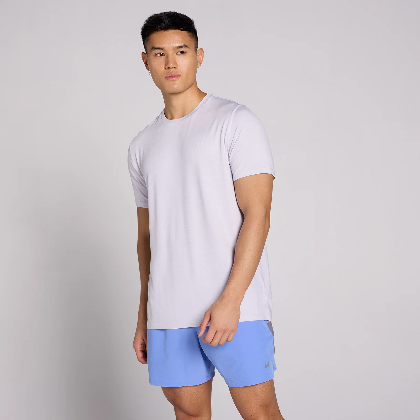 MP Ανδρικό Tempo Marl T-Shirt - Lilac Grey - XS Εικόνα 1