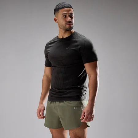 MP Ανδρικό Μπλουζάκι Velocity Ultra Seamless - Μαύρο Ξεβαμμένο