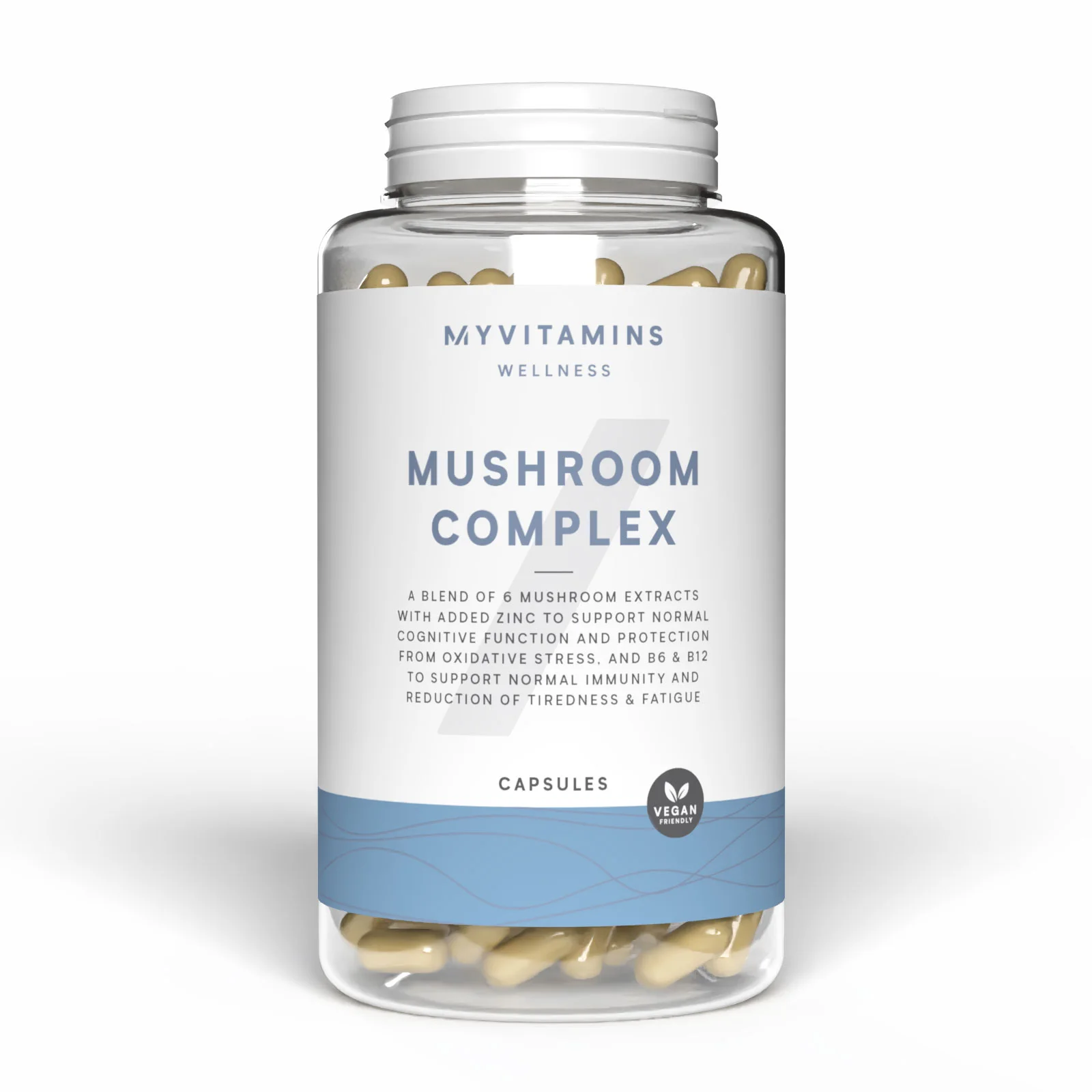 6 In 1 Κάψουλες με Σύμπλεγμα Μανιταριών - 60CAPSULES, 30servings Εικόνα 1