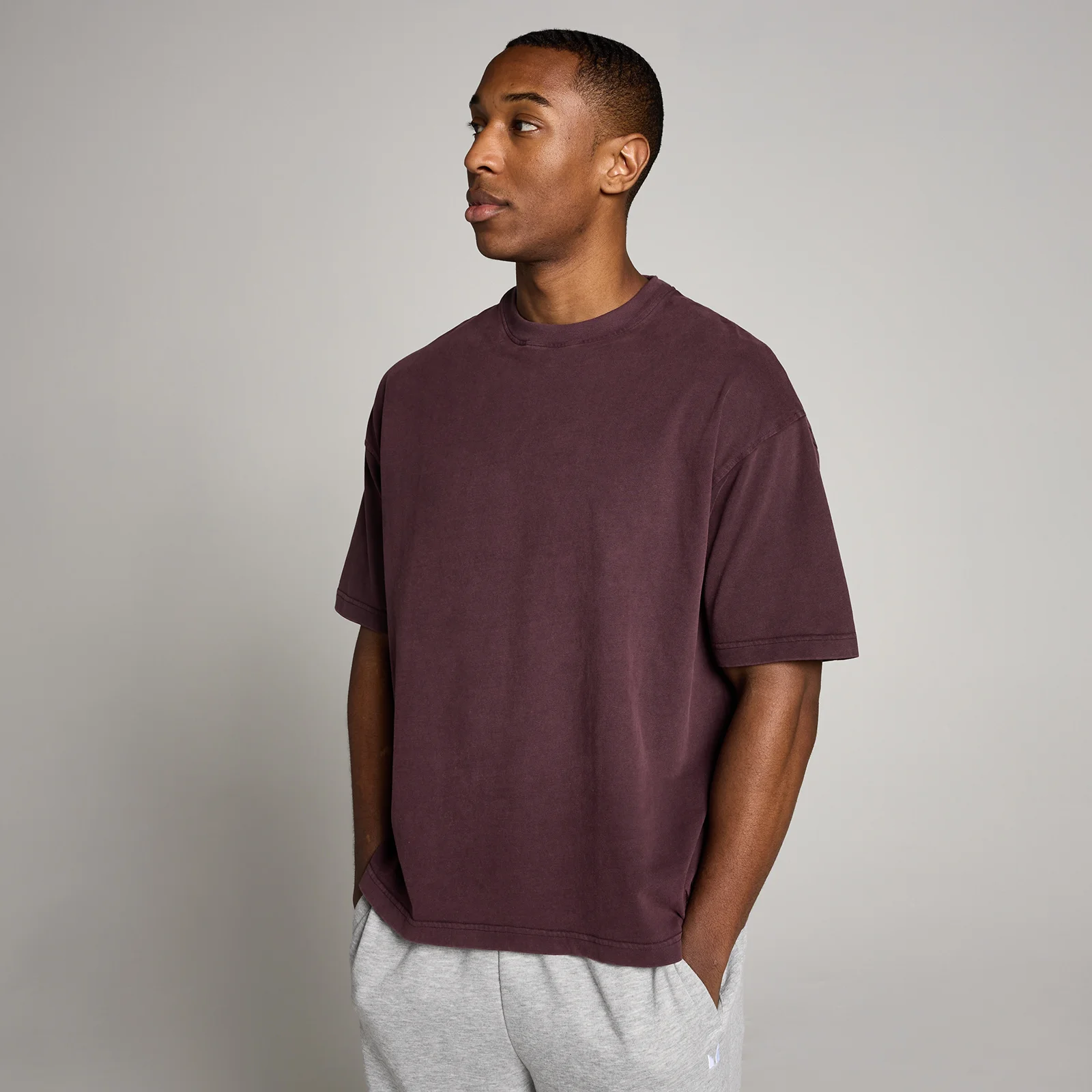 MP Ανδρικό Πλυμένο Oversized T-Shirt Βαμβακερό - Fudge - M Εικόνα 1